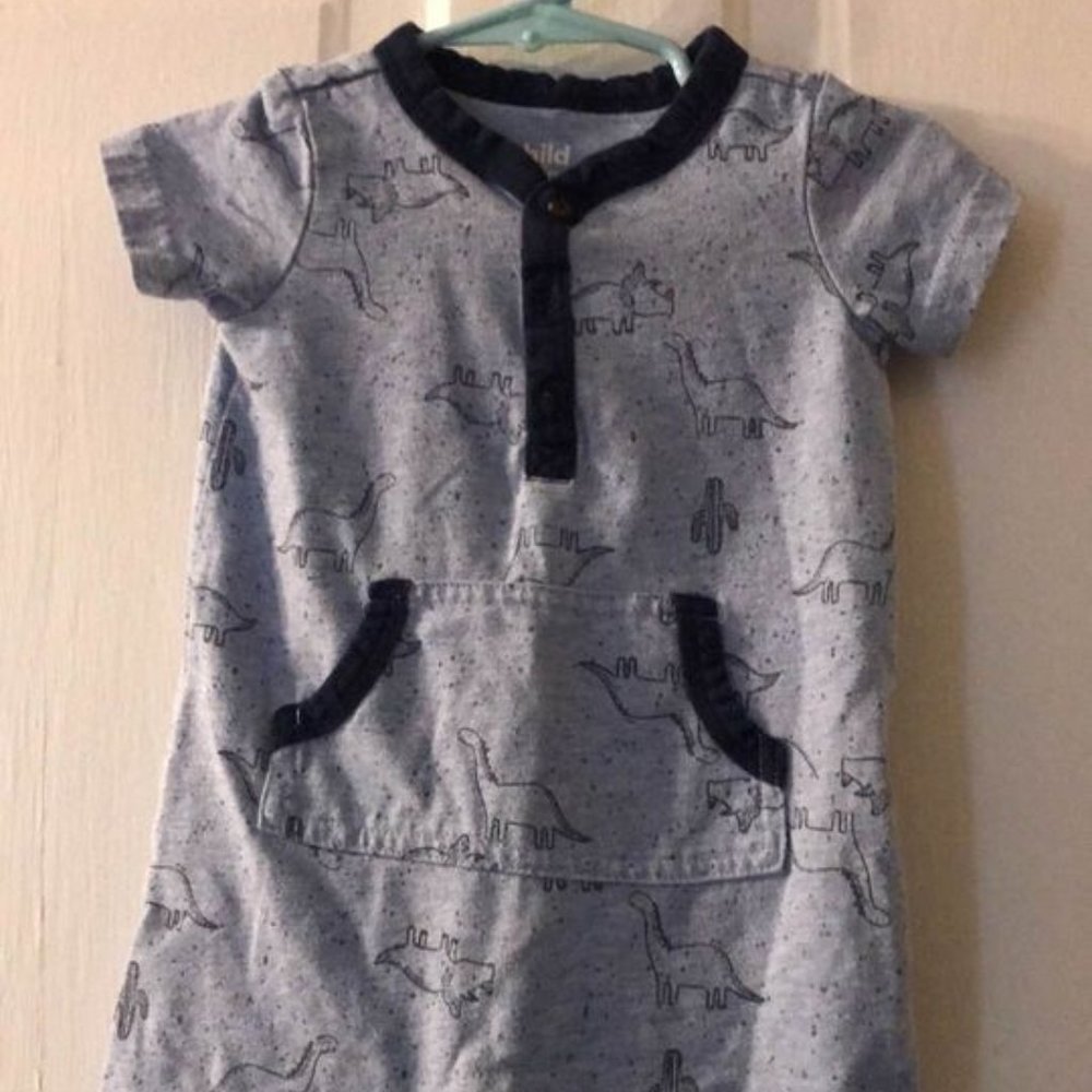 Child of mine Blue Dinosaur onesie (3-6 months)
